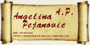 Angelina Pejanović vizit kartica